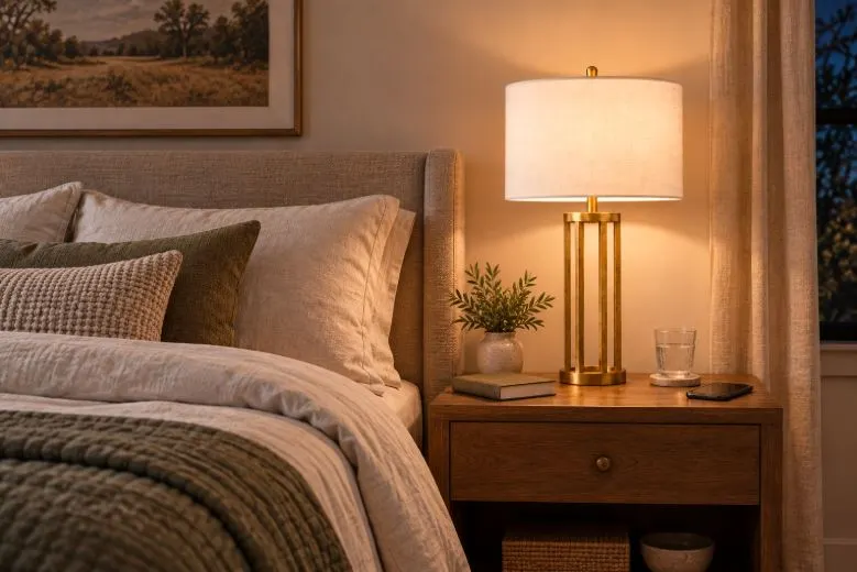 lamp use in bedroom