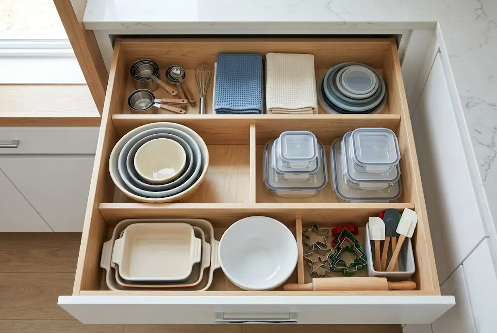 Divide the Kitchen Drawer Into Access Zones