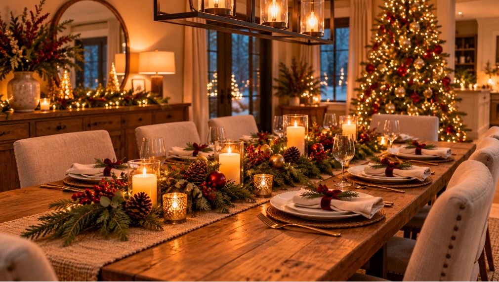 Christmas dining table 